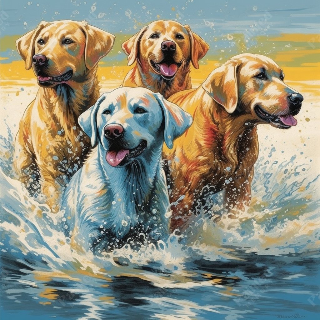 Adorable Canines - Painted Memory
