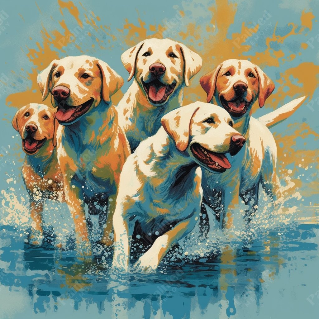 Canine Capers - Painted Memory