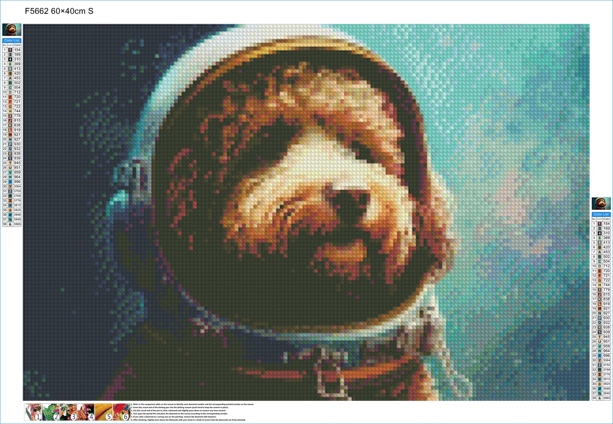 Canine Cosmic Odyssey - Diamond Kit - Painted Memory