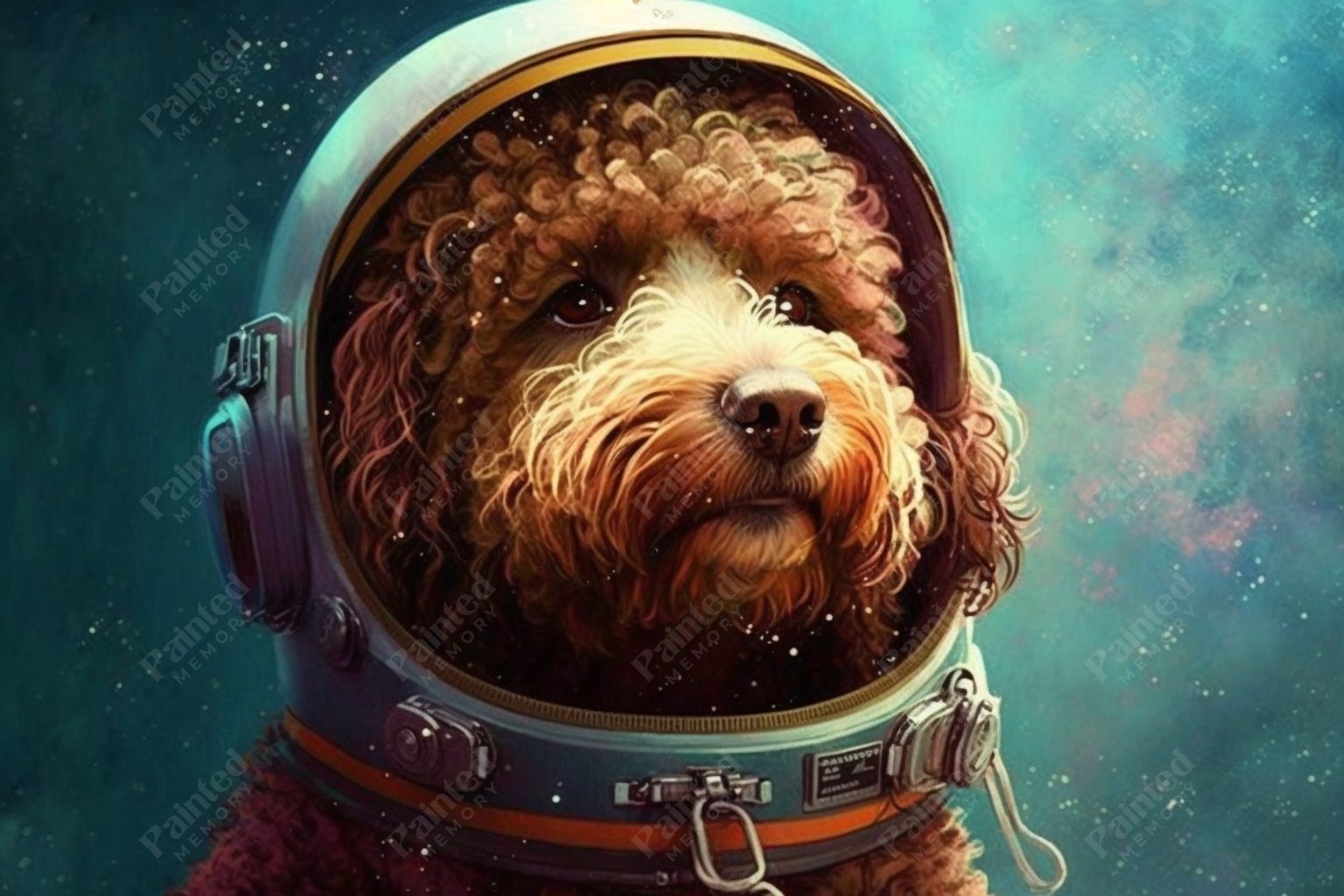 Canine Cosmic Odyssey - Diamond Kit - Painted Memory