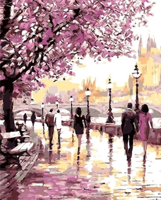 Cherry Blossom Promenade - Painted Memory