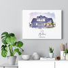 Load image into Gallery viewer, Custom Home Portrait - Personalized Watercolor - Painted Memory