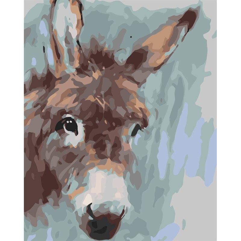 Donkey - Painting by Numbers - Painted Memory