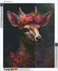 Enchanted Floral Deer- Diamond Kit - Painted Memory