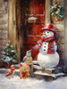 Load image into Gallery viewer, Fanciful Snowman - Diamond Kit - Painted Memory