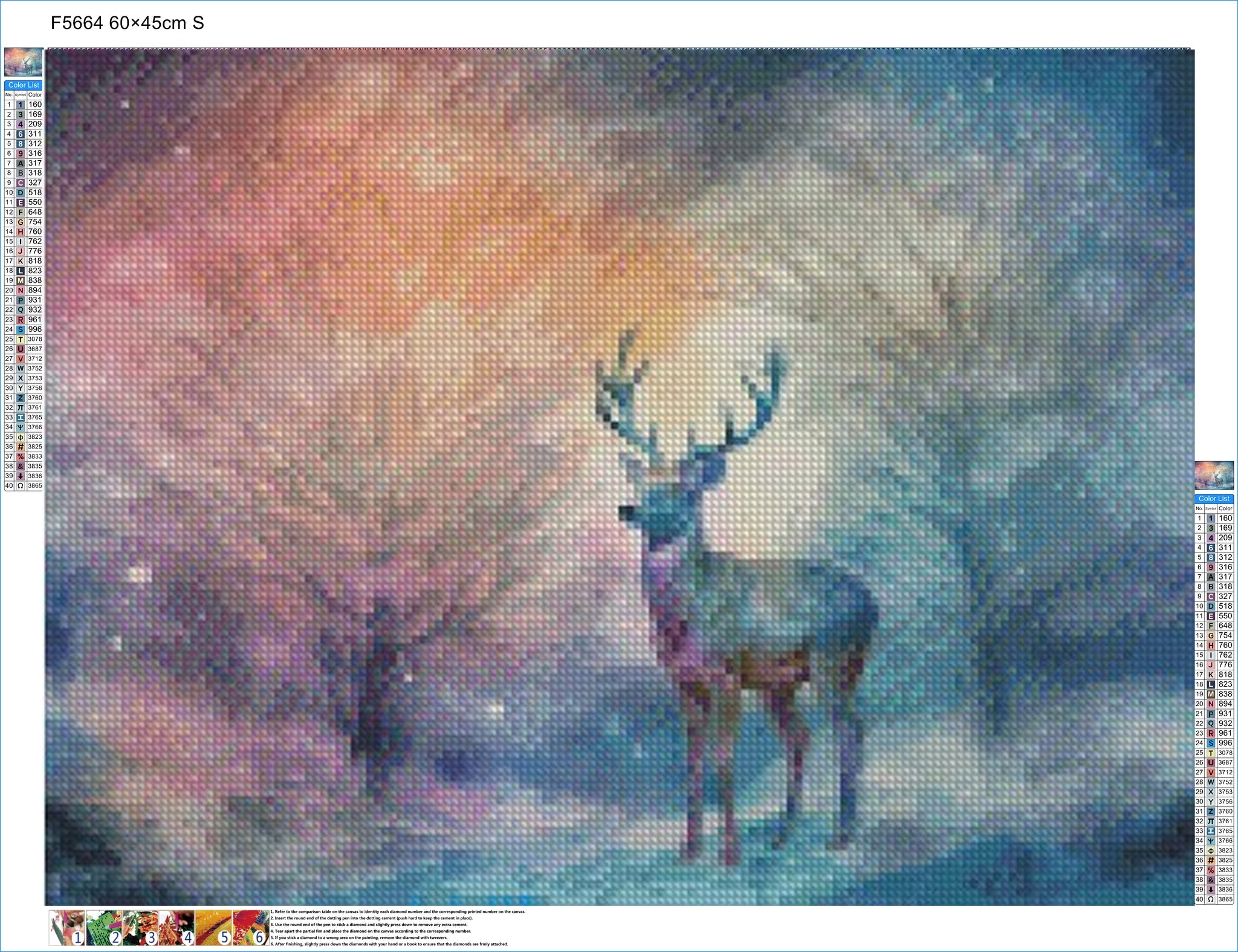 Frosty Reindeer Journey - Diamond Kit - Painted Memory