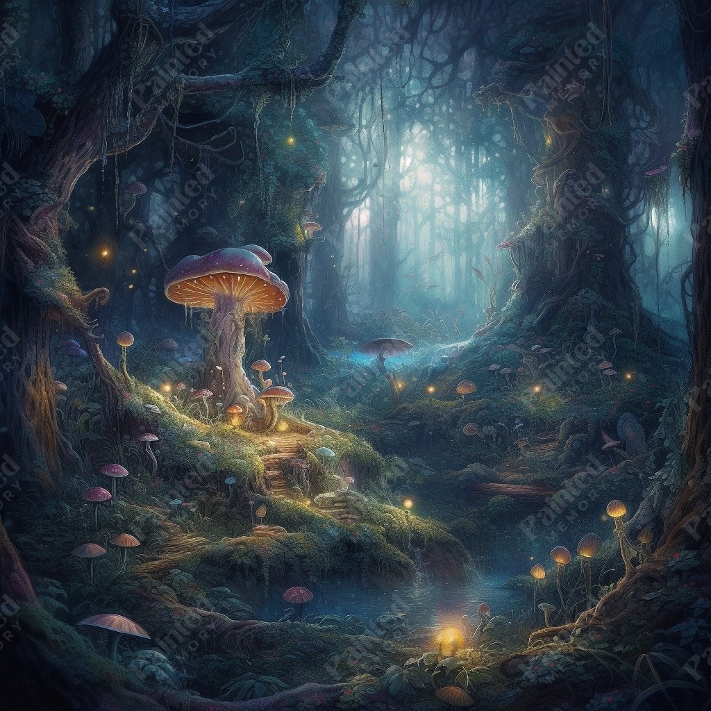 Luminous Shrooms - Painted Memory