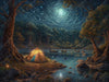 Load image into Gallery viewer, Moonlit Campsite - Diamond Kit - Painted Memory