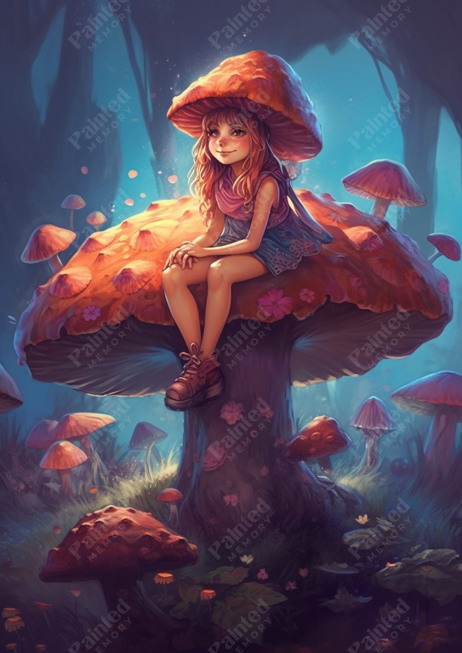 Mushroom Fairy - Diamond Kit - Painted Memory