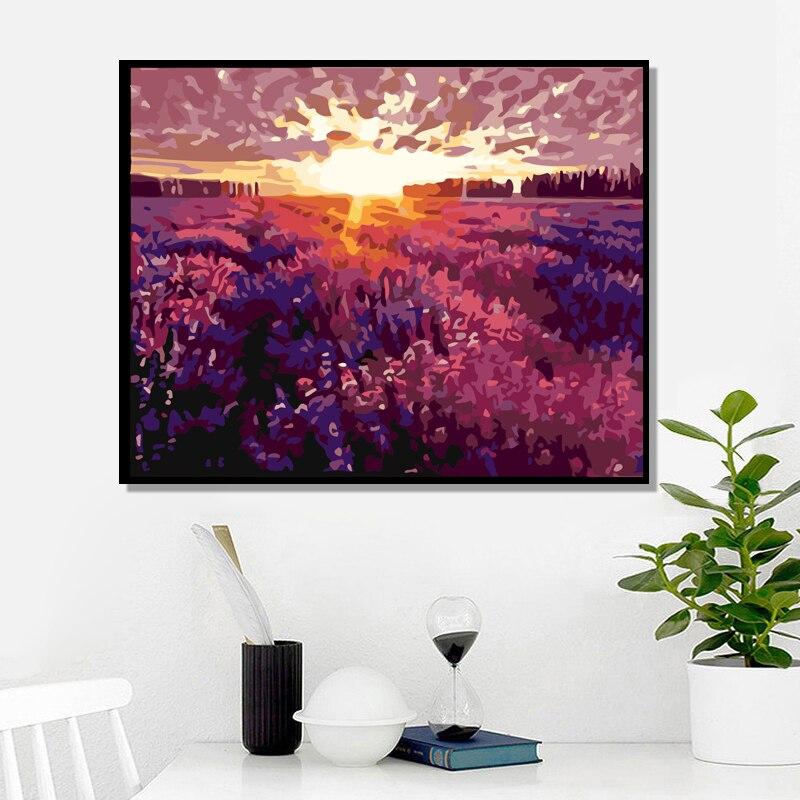 Purple View Landscape - Painted Memory