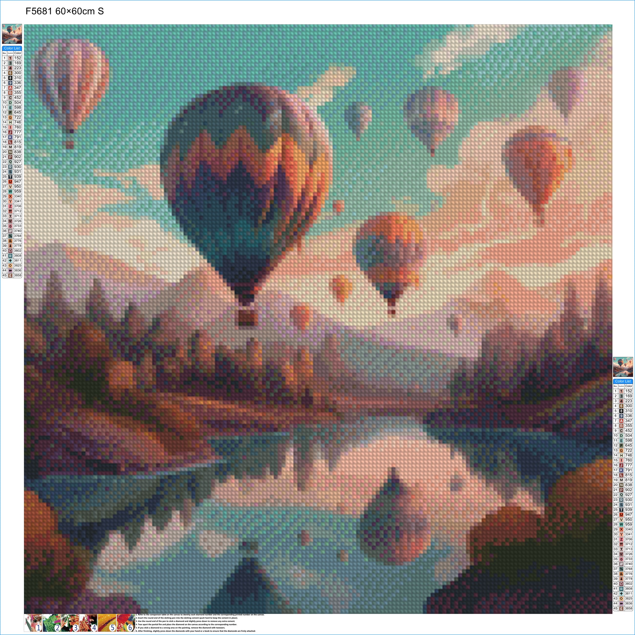 River View Balloon Ride - Diamond Kit - Painted Memory
