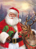 Santa & Reindeer - Paint By Numbers - Painted Memory