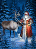 Santa's Reindeer - Paint By Numbers - Painted Memory