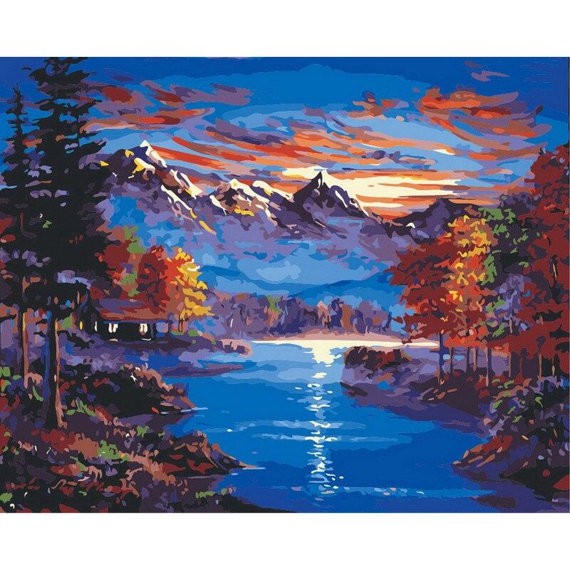 Sunset views - Painting by Numbers - Painted Memory