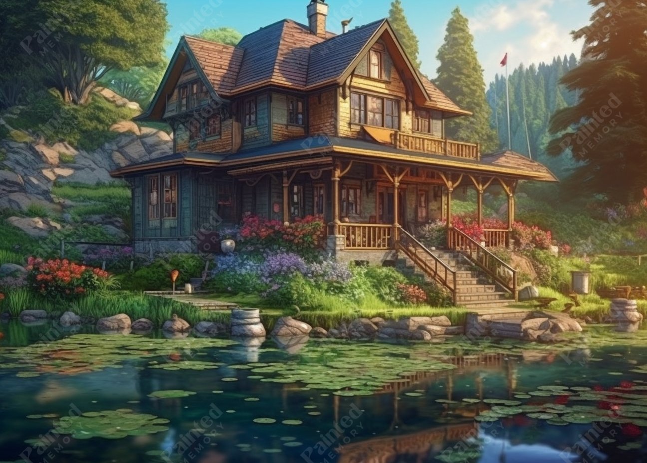 Tranquil House - Painted Memory